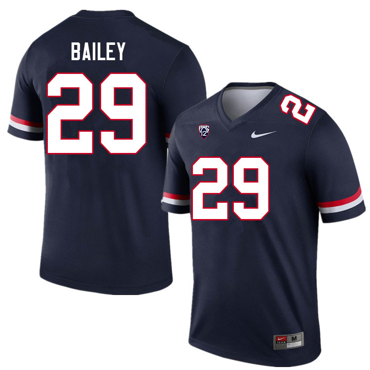 Men #29 Jackson Bailey Arizona Wildcats College Football Jerseys Sale-Navy - Click Image to Close